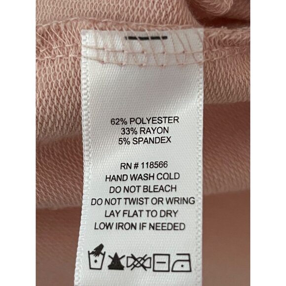 Joan Boyce Embellished Tunic Top Pink XL Rhinestone Long Sleeve Bling Stretchy - Picture 5 of 5